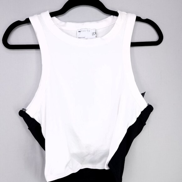 ASOS Design Tank Top Size 8 Contrast Corset Overlay Detail Racer Back - Picture 4 of 10